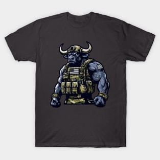 Tactical Minotaur Power Tee: Where Mythical Might Meets Modern Strength T-Shirt